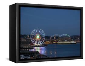 The Seattle Great Wheel, Seattle, Washington, USA-Jamie & Judy Wild-Framed Stretched Canvas