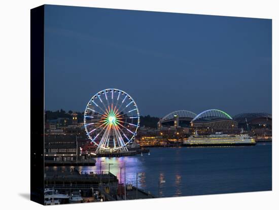 The Seattle Great Wheel, Seattle, Washington, USA-Jamie & Judy Wild-Stretched Canvas