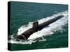 The Seawolf-class Nuclear-powered Attack Submarine USS Jimmy Carter Underway During Sea Trials-Stocktrek Images-Stretched Canvas