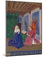 'The Second Annunciation', c1455, (1939)-Jean Fouquet-Mounted Giclee Print