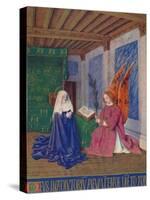 'The Second Annunciation', c1455, (1939)-Jean Fouquet-Stretched Canvas