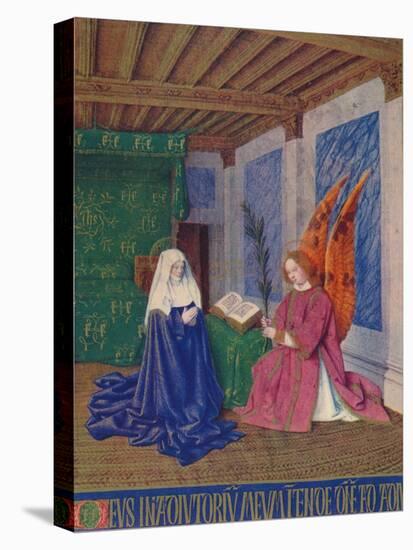 'The Second Annunciation', c1455, (1939)-Jean Fouquet-Stretched Canvas