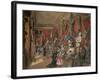 The Second Armoury Room in the Ambraser Gallery of the Lower Belvedere, 1875 (W/C)-Carl Goebel-Framed Giclee Print