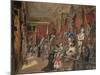 The Second Armoury Room in the Ambraser Gallery of the Lower Belvedere, 1875 (W/C)-Carl Goebel-Mounted Giclee Print