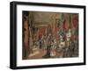 The Second Armoury Room in the Ambraser Gallery of the Lower Belvedere, 1875 (W/C)-Carl Goebel-Framed Giclee Print
