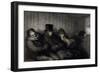 The Second Class Carriage, 1864-Honore Daumier-Framed Giclee Print