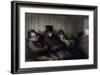 The Second Class Carriage, 1864-Honore Daumier-Framed Giclee Print