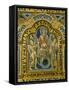 The Second Coming, Christ Orders Two Angels to Begin the Partition of Souls-Nicholas of Verdun-Framed Stretched Canvas