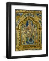 The Second Coming, Christ Orders Two Angels to Begin the Partition of Souls-Nicholas of Verdun-Framed Giclee Print