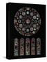 The Second Coming of Christ; Rose Window from the South Transept of Chartres Cathedral-null-Stretched Canvas