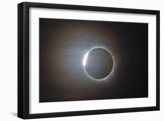 The Second Diamond Ring During the Total Eclipse of the Sun-null-Framed Photographic Print