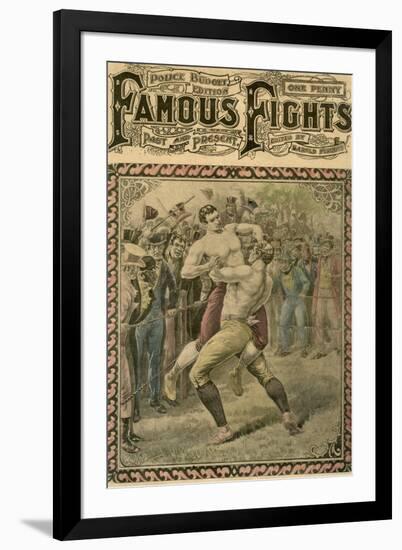 The Second Fight Between Bendigo and Ben Caunt, 1838-Pugnis-Framed Giclee Print