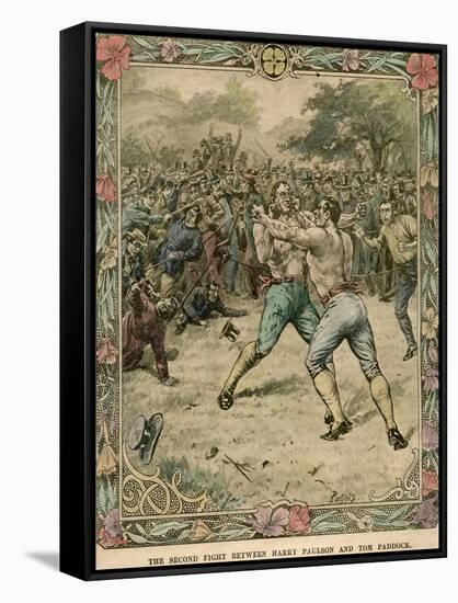 The Second Fight Between Harry Paulson and Tom Paddock, 1851-Pugnis-Framed Stretched Canvas