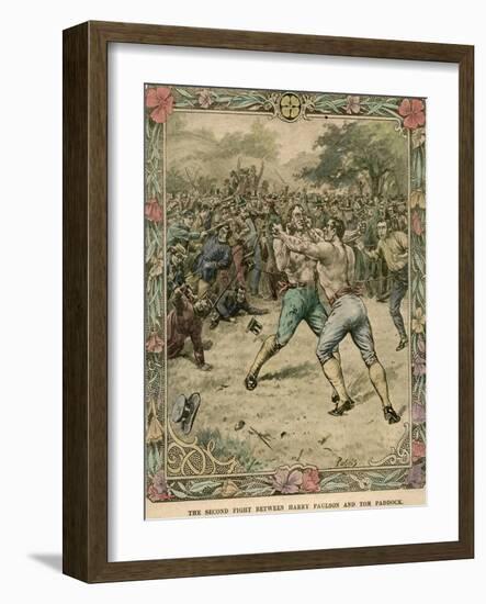 The Second Fight Between Harry Paulson and Tom Paddock, 1851-Pugnis-Framed Giclee Print