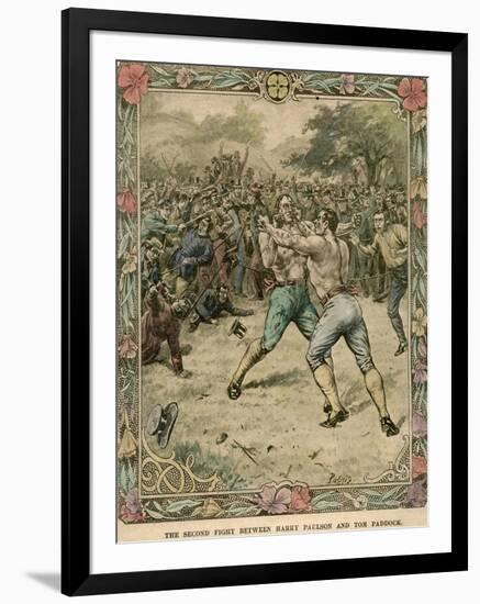 The Second Fight Between Harry Paulson and Tom Paddock, 1851-Pugnis-Framed Premium Giclee Print