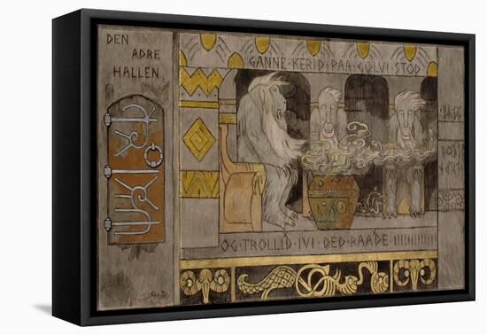 The Second Hall-Gerhard Munthe-Framed Stretched Canvas