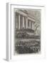 The Second Inauguration of President Lincoln in Front of the Capitol at Washington-null-Framed Giclee Print