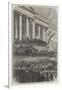 The Second Inauguration of President Lincoln in Front of the Capitol at Washington-null-Framed Giclee Print