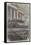 The Second Inauguration of President Lincoln in Front of the Capitol at Washington-null-Framed Stretched Canvas