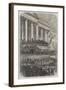 The Second Inauguration of President Lincoln in Front of the Capitol at Washington-null-Framed Giclee Print