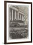 The Second Inauguration of President Lincoln in Front of the Capitol at Washington-null-Framed Giclee Print