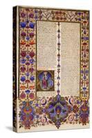 The Second Letter of Peter, from Volume II of Bible of Borso D'Este, Illuminated by Taddeo Crivelli-null-Stretched Canvas