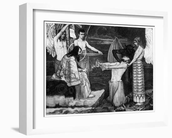 The Second Meeting, Christ and Judas, 1899-JF Weber-Framed Giclee Print