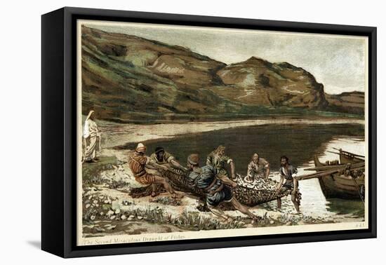 The Second Miraculous Draught of Fishes, C1890-James Jacques Joseph Tissot-Framed Stretched Canvas