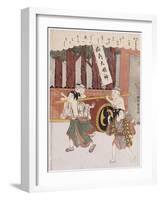 The Second Month' from the Series 'Customs of Poets in the Four Seasons'-Suzuki Harunobu-Framed Giclee Print