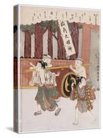 The Second Month' from the Series 'Customs of Poets in the Four Seasons'-Suzuki Harunobu-Stretched Canvas