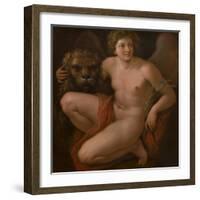 The Second of a Pair of allegorical paintings , Peace and Plenty-Giovanni Battista Cipriani-Framed Giclee Print