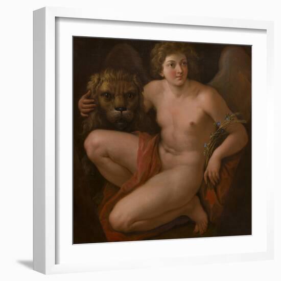 The Second of a Pair of allegorical paintings , Peace and Plenty-Giovanni Battista Cipriani-Framed Giclee Print