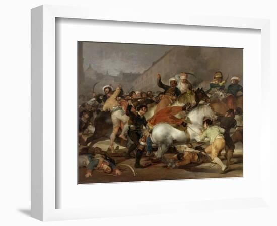 The Second of May 1808 In Madrid: the Charge of the Mamelukes, 1814, Spanish School-Francisco de Goya-Framed Giclee Print