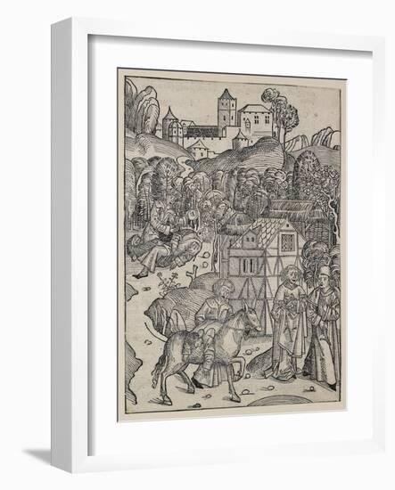 The Second Part of the Parable of the Good Samaritan-Michael Wolgemut-Framed Giclee Print