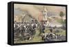 The Second Prussian Regiment Attacks at Plancenoit-null-Framed Stretched Canvas