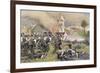 The Second Prussian Regiment Attacks at Plancenoit-null-Framed Premium Giclee Print
