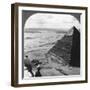 The Second Pyramid, Showing Part of the Original Covering, Egypt, 1905-Underwood & Underwood-Framed Photographic Print