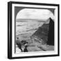 The Second Pyramid, Showing Part of the Original Covering, Egypt, 1905-Underwood & Underwood-Framed Photographic Print