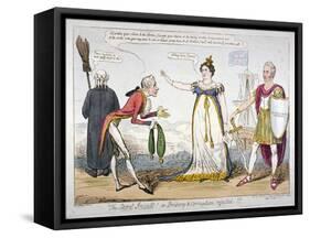 The Secret Insult! or Bribery and Corruption Rejected!!!, 1820-Isaac Robert Cruikshank-Framed Stretched Canvas