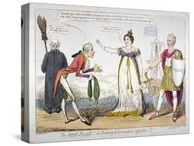 The Secret Insult! or Bribery and Corruption Rejected!!!, 1820-Isaac Robert Cruikshank-Stretched Canvas