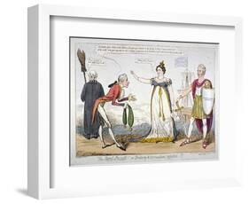 The Secret Insult! or Bribery and Corruption Rejected!!!, 1820-Isaac Robert Cruikshank-Framed Giclee Print