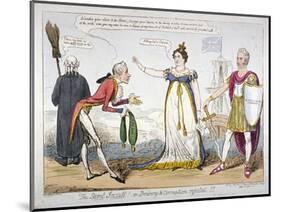 The Secret Insult! or Bribery and Corruption Rejected!!!, 1820-Isaac Robert Cruikshank-Mounted Giclee Print