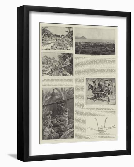 The Secret of the Strait, the Nicaragua Canal-null-Framed Giclee Print