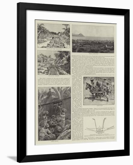 The Secret of the Strait, the Nicaragua Canal-null-Framed Giclee Print