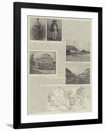 The Secret of the Strait, the Nicaragua Canal-null-Framed Giclee Print