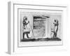 The Secret of Three Thousand Years Revealed: Tutankhamen's Catafalque in the Opened Sepulchre, 1923-null-Framed Giclee Print