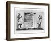 The Secret of Three Thousand Years Revealed: Tutankhamen's Catafalque in the Opened Sepulchre, 1923-null-Framed Giclee Print