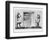 The Secret of Three Thousand Years Revealed: Tutankhamen's Catafalque in the Opened Sepulchre, 1923-null-Framed Giclee Print