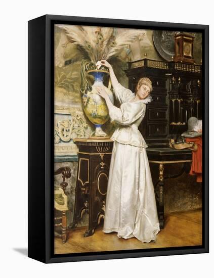 The Secret Postbox, 1876-Tito Conti-Framed Stretched Canvas