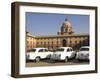 The Secretariats, Rashtrapati Bhavan, with White Official Ambassador Cars with Secretatriat, India-Eitan Simanor-Framed Photographic Print